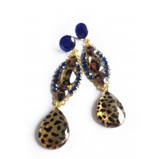 Leopard Print Earrings, Animal Print 